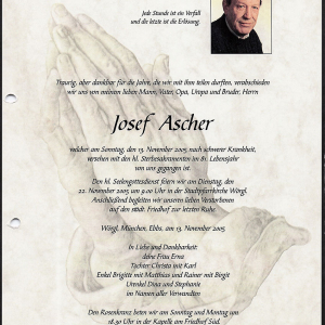 Ascher Josef G